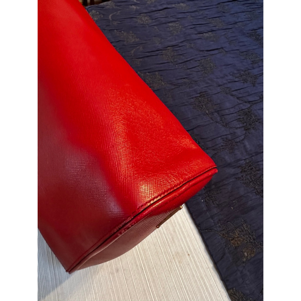 Prada Red Leather Barrel Bag - Picture 12 of 16